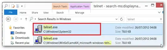 telnet search result