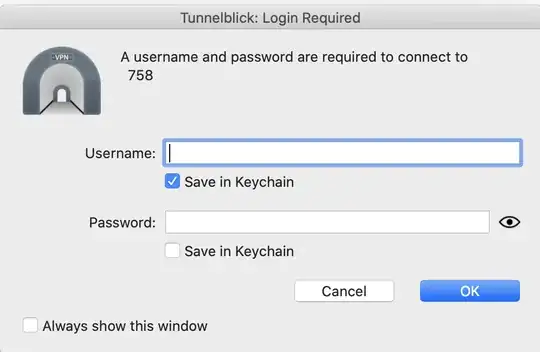 Tunnel Blick save username in MAC OS