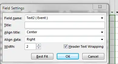 Checkbox for header text wrapping