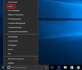 Windows 10 Right Click Start Menu