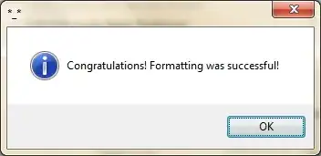 BootIce confirmation of completion.