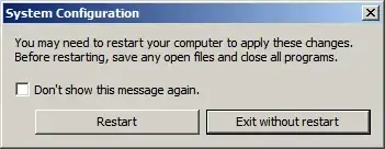 restart confirmation