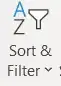 Sort and filter button