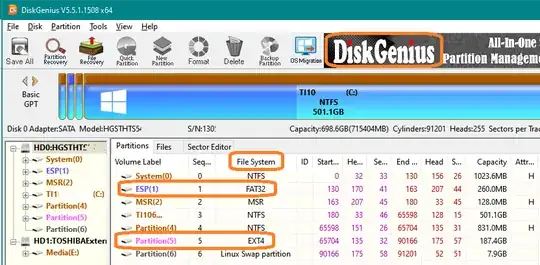 DiskGenius information