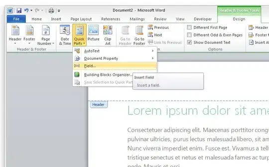 Location of Field in the Ribbon UI