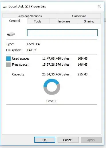 right click on drive shows up this