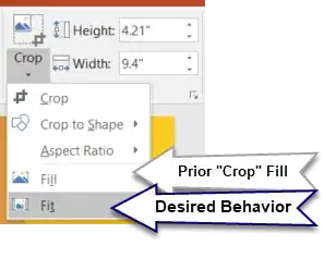 PowerPoint Crop to Fit vs Fill