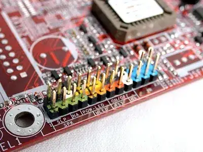 Motherboard case connectors