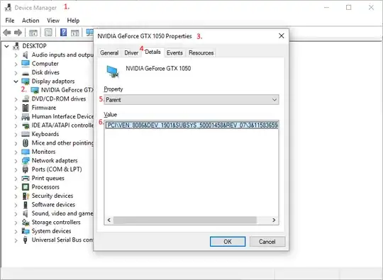 Identify the device using Device Manager