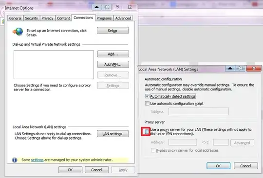 "The proxy server is refusing connections"