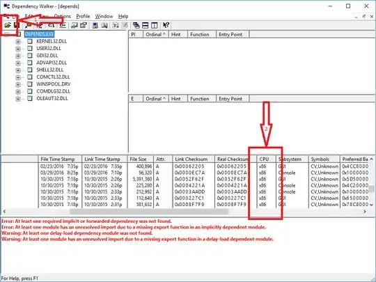 dependency walker screenshot