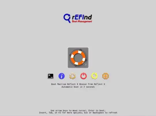 rEFInd menu