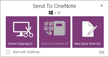 OneNote Window