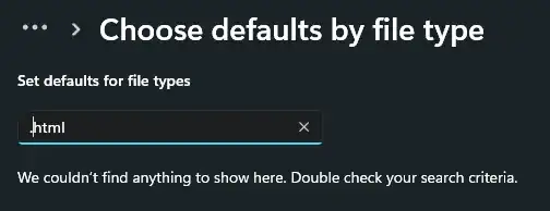 "We couldn't find anything to show here"