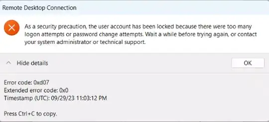 Local User login attempt via RDP