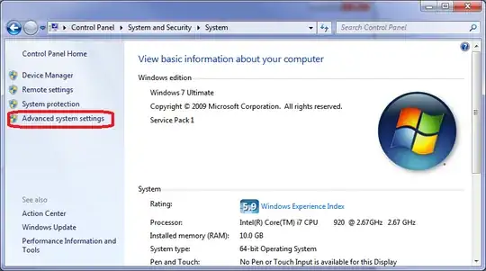 Click Advanced system settings