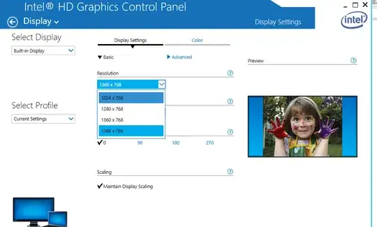 Intel HD Graphics Control Panel