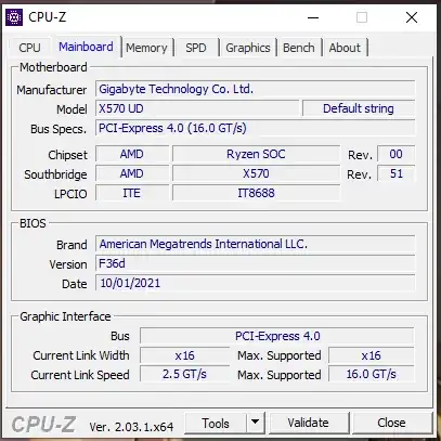 Motherboard Gigabyte X570 UD