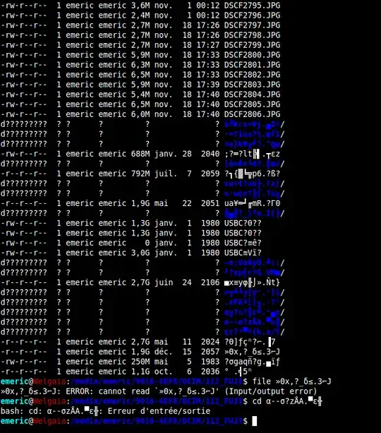 trying to read file with a terminal emulator