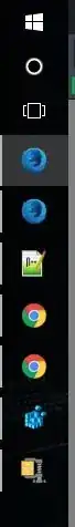 Placing the taskbar to one side.