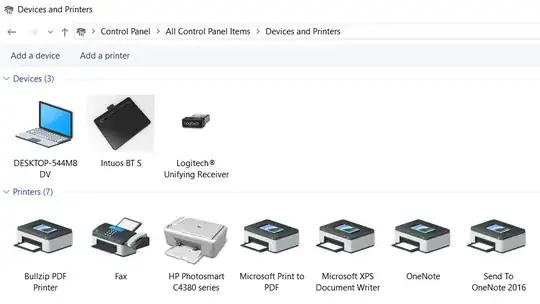 Devices and Printers