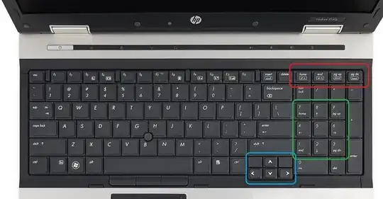 HP Elitebook 8540p keyboard