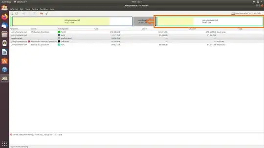 gparted move partitions
