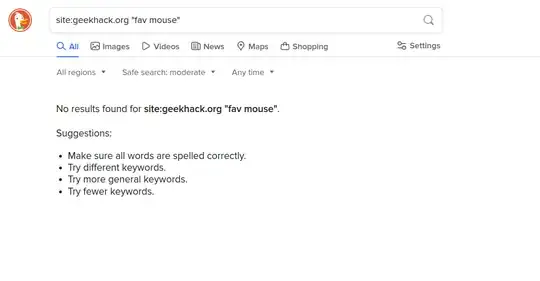 DuckDuckGo search result