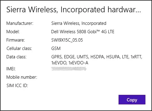 Mobile Broadband on Windows 8 Pro