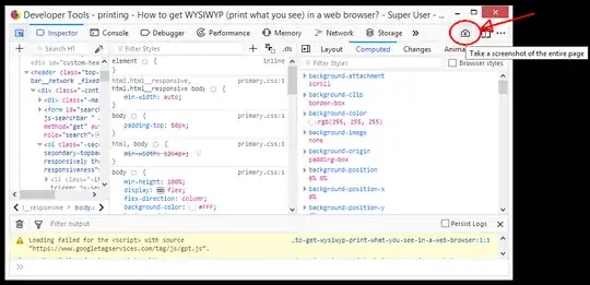 The screenshot tool in Firefox Developer Tools
