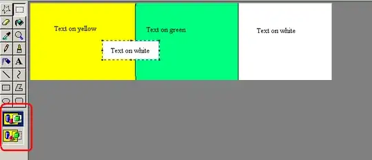 Image pasted with non-transparent background