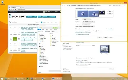 Desktop, signed in with external monitors connected