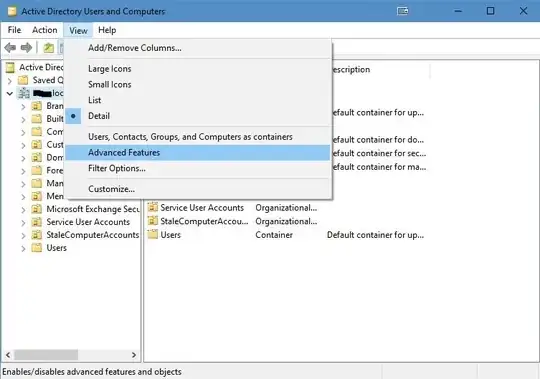 Enable Advanced View