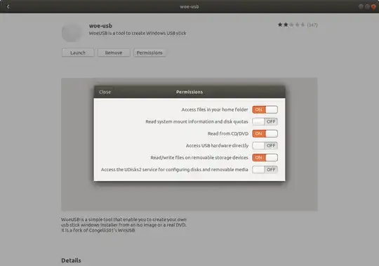 woe-usb Permissions