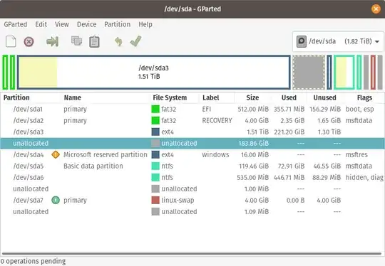 gparted current status