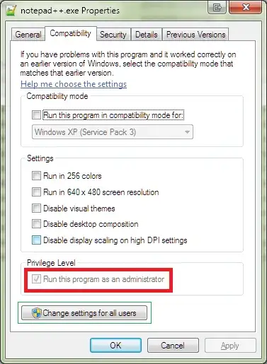 RunAsAdmin AllUsers Scenario