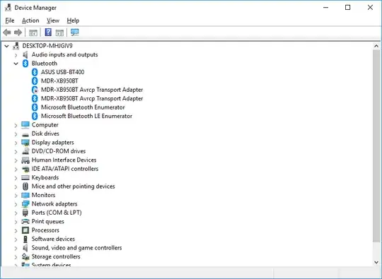 Screenshot of Device Manager