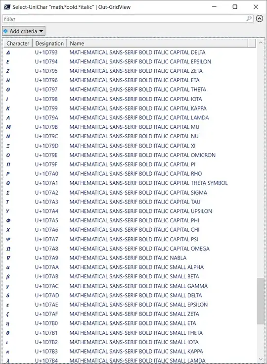 Out-GridView sample output