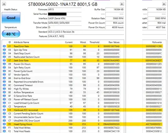 screenshot of CrystalDiskInfo
