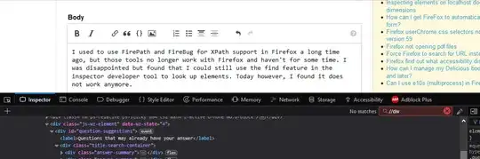 Firefox doesn't find divs by XPath
