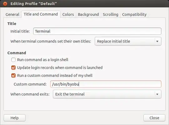Gnome Terminal preferences