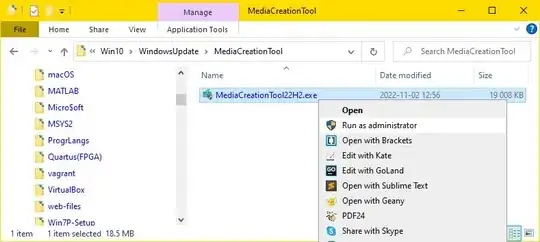 MediaCreationTool22H2.exe - Run as administrator. MediaCreationTool22H2.exe - Run as administrator.
