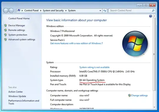 System control panel