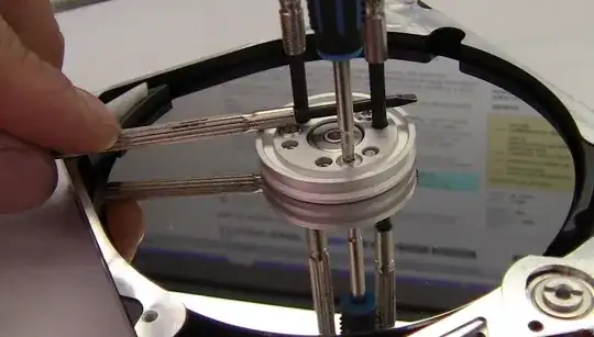 Hold locking ring and remove screws from platter center.