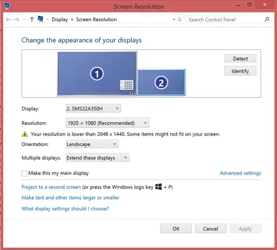 screen resolution window