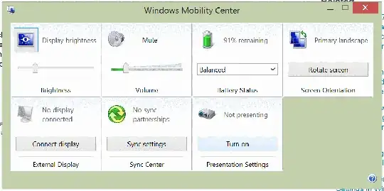 Turning presentation mode on
