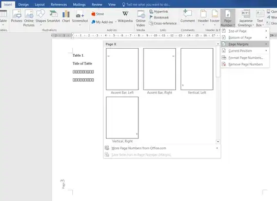 page number on margin