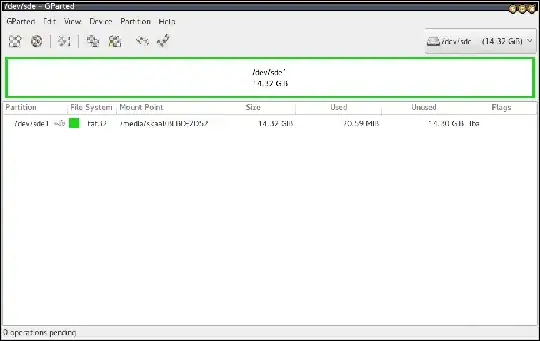 normally working USB flash drive reads like this