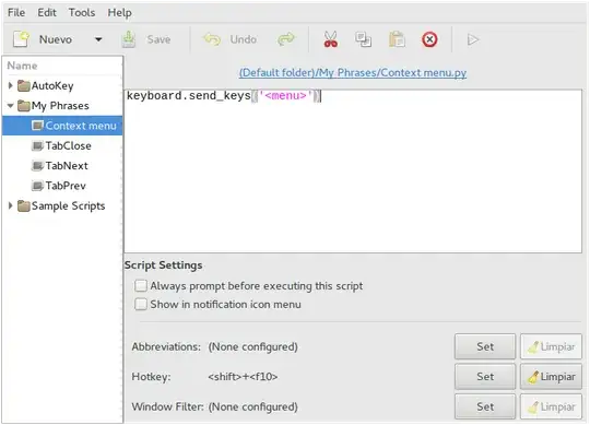 Screenshot of AutoKey