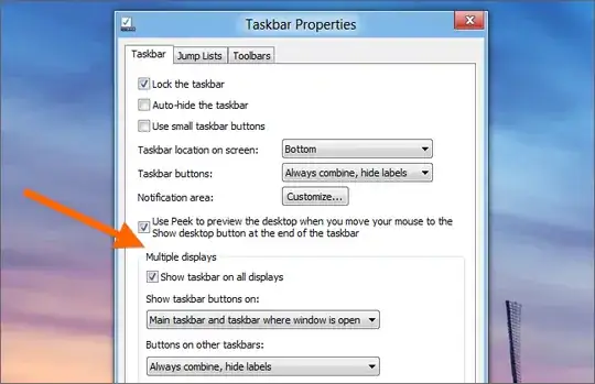 Taskbar Properties Windows 8